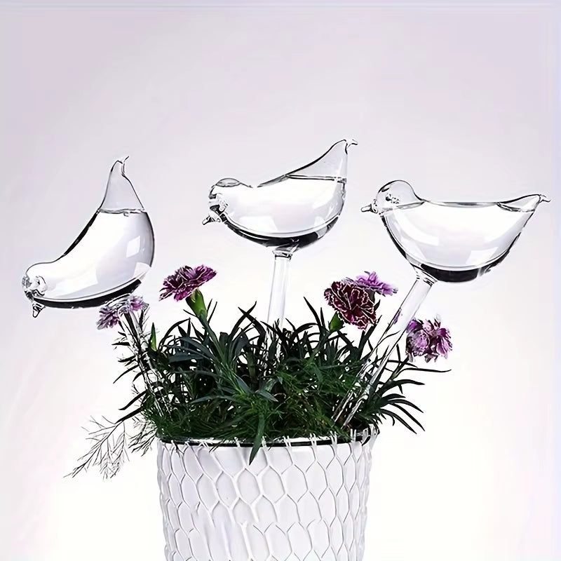 5-Pack Bird-Shaped Self-Watering Globes – Automatic Flower Watering & Garden Drip Device