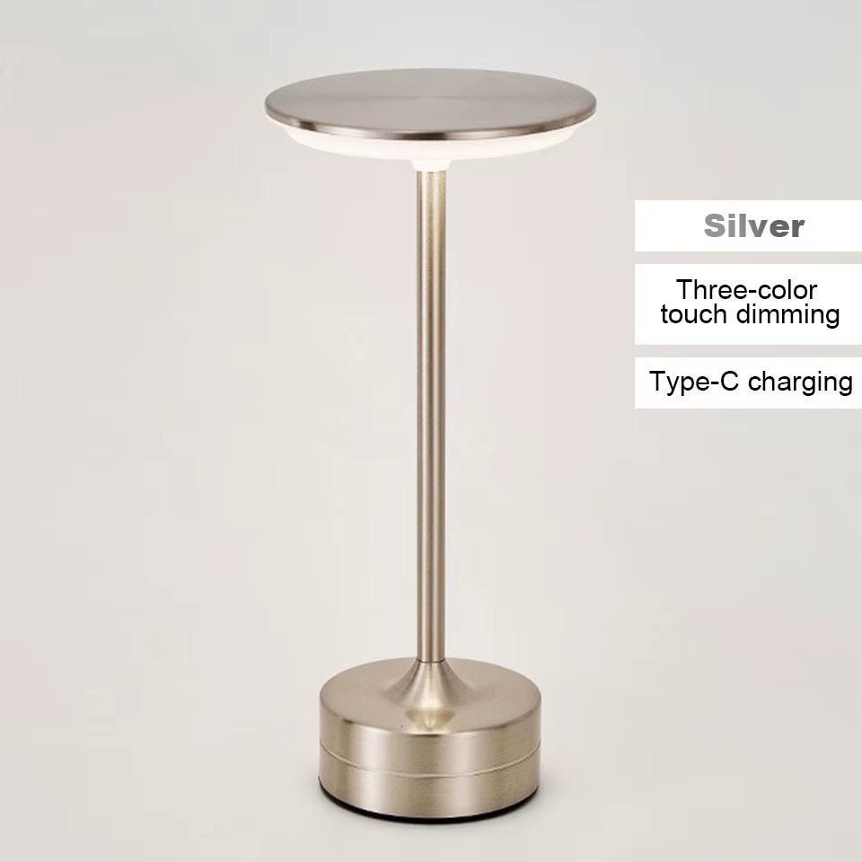 LED Touch Table Lamp – USB Rechargeable Portable Night Light for Bedroom, Reading, Hotel & Bar