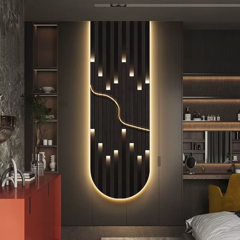 Modern Luxury LED Wall Lamp – Abstract Crystal Ceramic Mural Light for Living Room, Corridor, and Home Décor