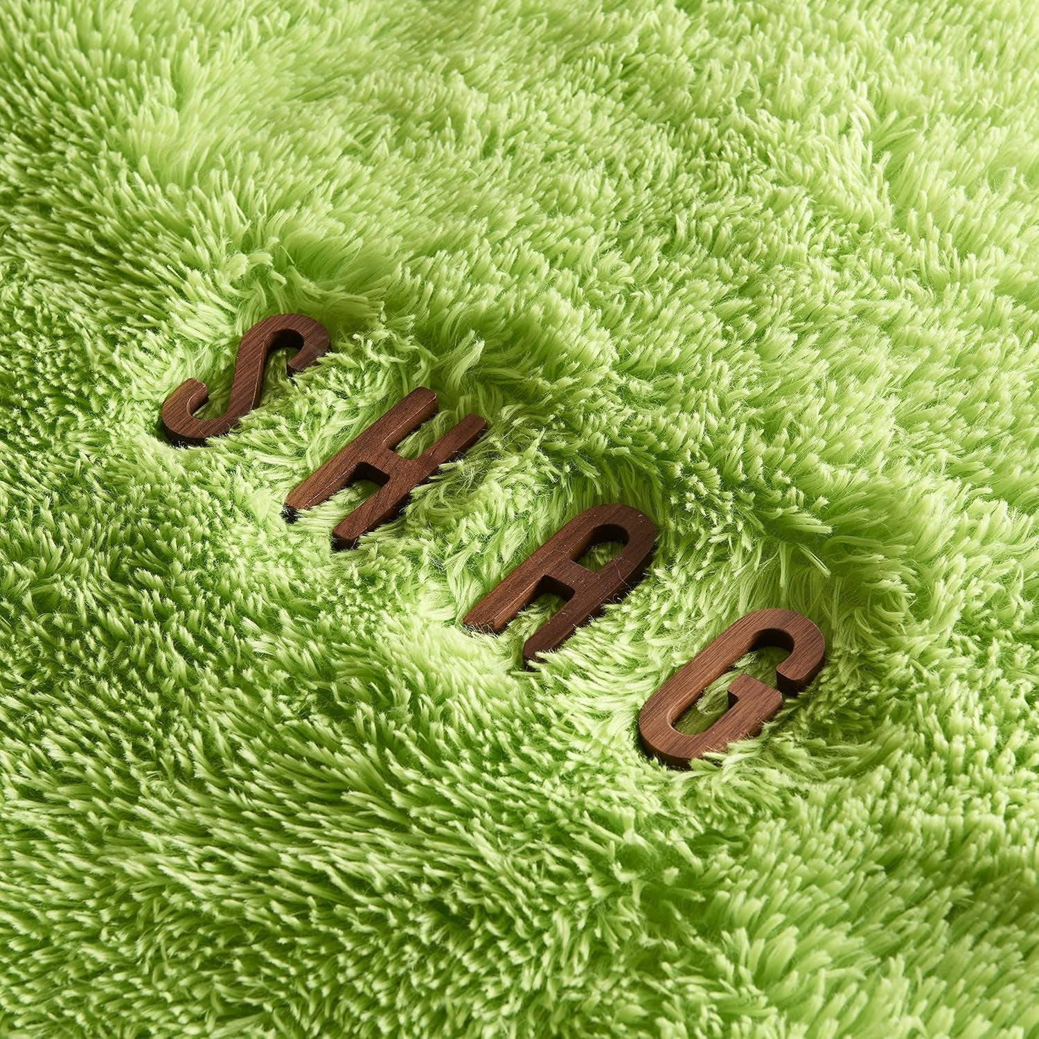 Cloud-Soft Lime Green Shag Rug (5x8) – Ultra Fluffy Plush Carpet for Living Room, Kids & Cozy Spaces