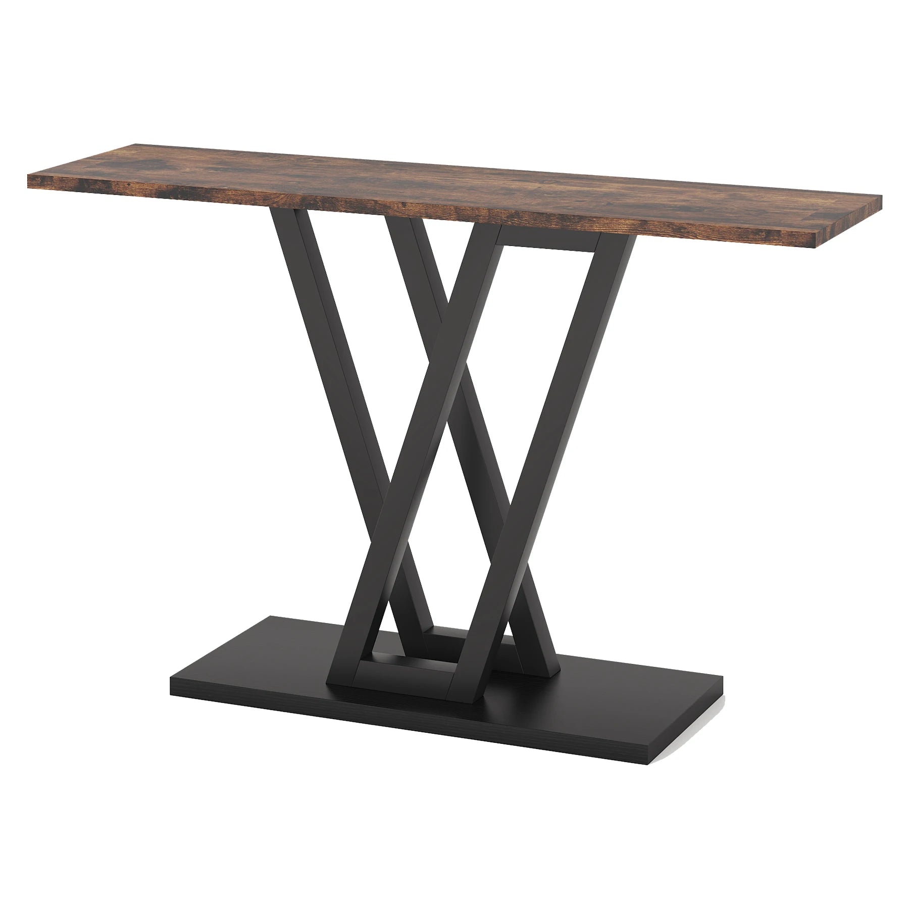 43″ Industrial Console Table – Narrow Entryway & Hallway Table for Living Room