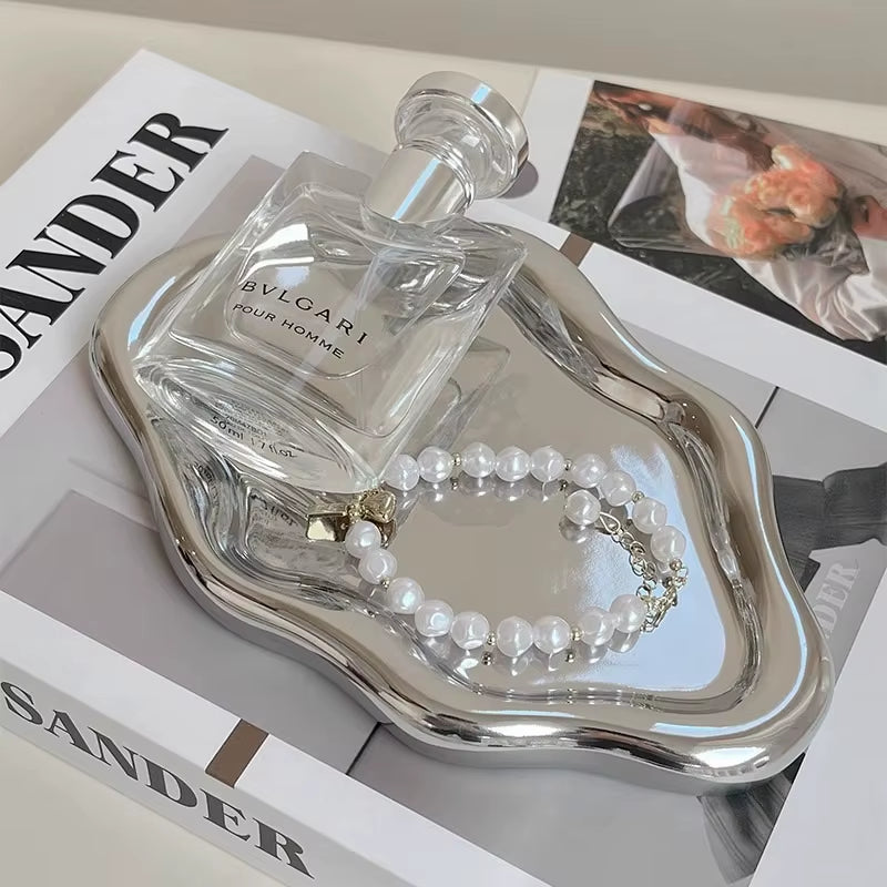 Cloud-Shaped Jewelry Tray – Decorative Vanity Plate for Rings, Earrings & Bracelets