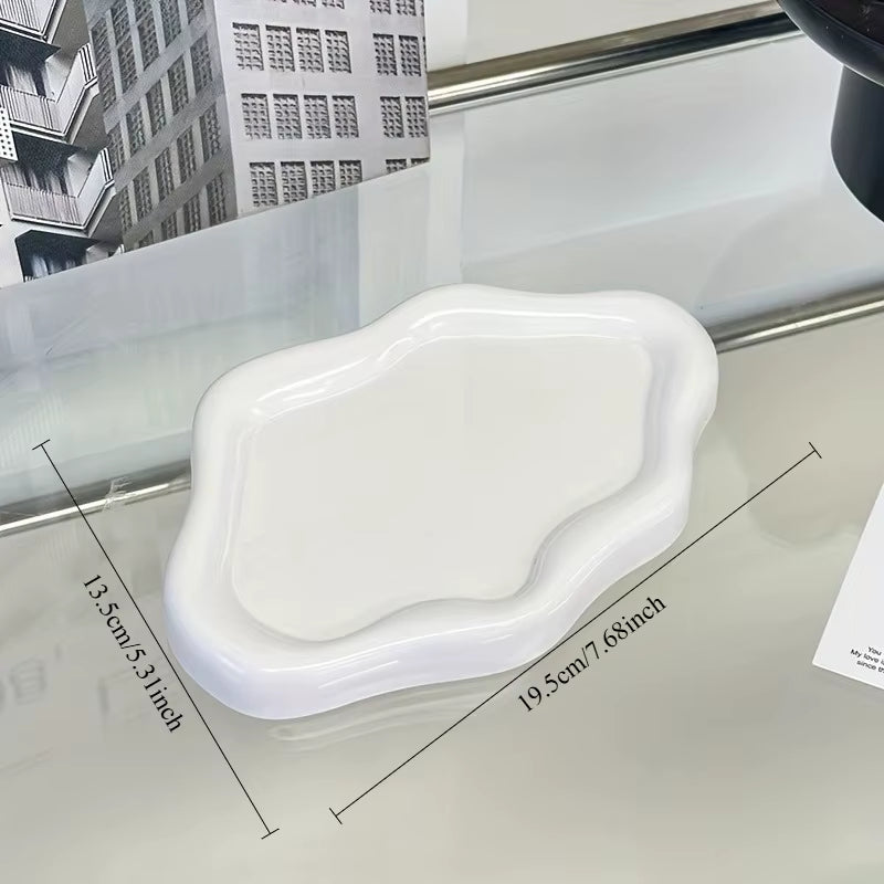 Cloud-Shaped Jewelry Tray – Decorative Vanity Plate for Rings, Earrings & Bracelets