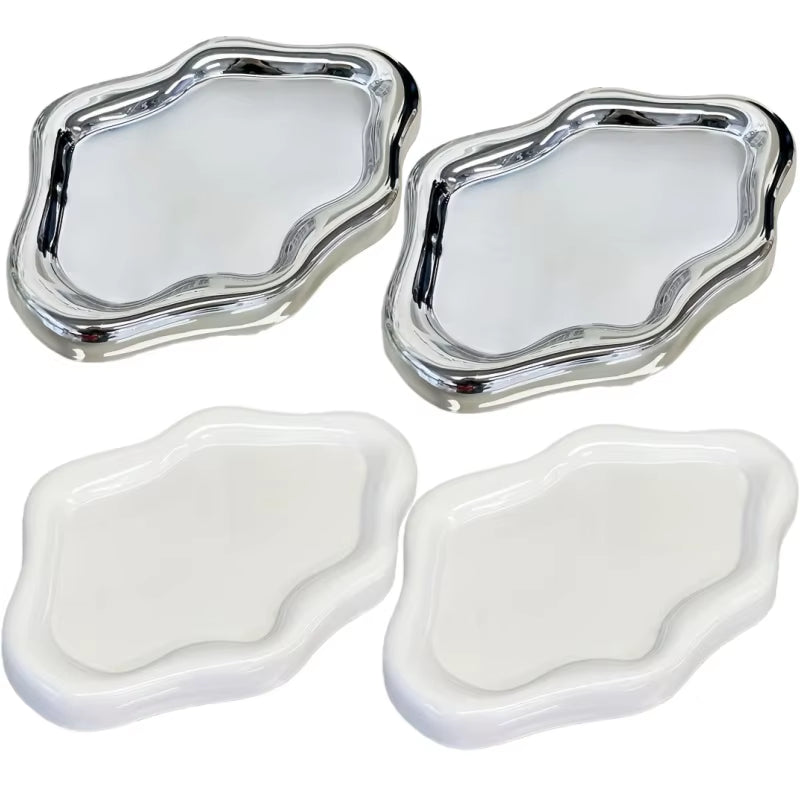Cloud-Shaped Jewelry Tray – Decorative Vanity Plate for Rings, Earrings & Bracelets
