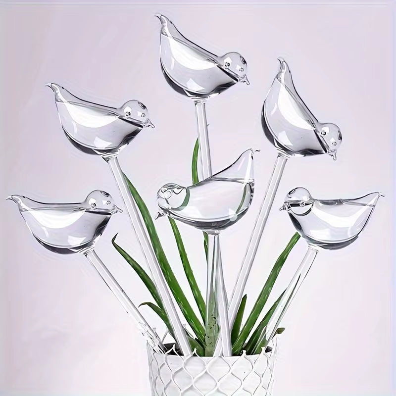 5-Pack Bird-Shaped Self-Watering Globes – Automatic Flower Watering & Garden Drip Device
